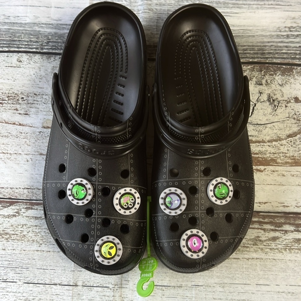 Ron English Men’s Crocs Area 54 Clog Slip-On 208137-0N4 Size 13